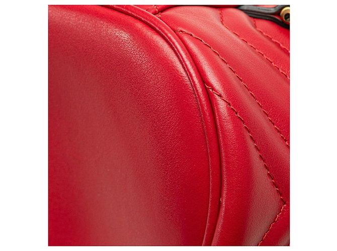 Zaino Vanity Gucci GG Marmont Rosso - vista 7