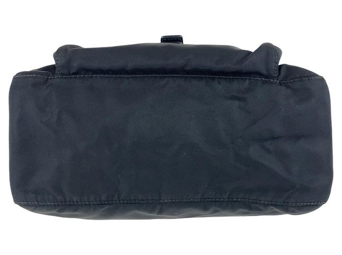 Sac à épaule Prada Tessuto avec logo triangle Noir - vue 10