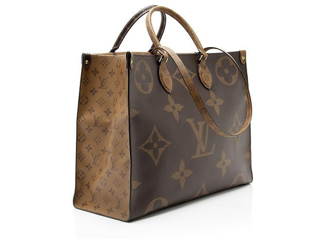 Bolso Tote Louis Vuitton Onthego GM Giant Monogram Canvas Castaño - vista 2