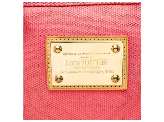 Louis Vuitton Vintage Canvas Antigua Cabas MM Tote Rosa - vista 10