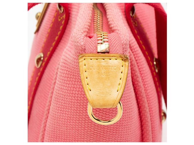 Louis Vuitton Vintage Canvas Antigua Cabas MM Tote Rosa - vista 8