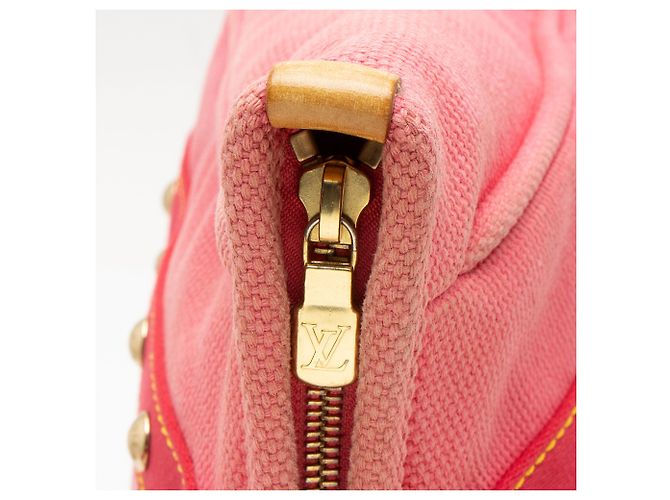 Louis Vuitton Vintage Canvas Antigua Cabas MM Tote Rosa - vista 9