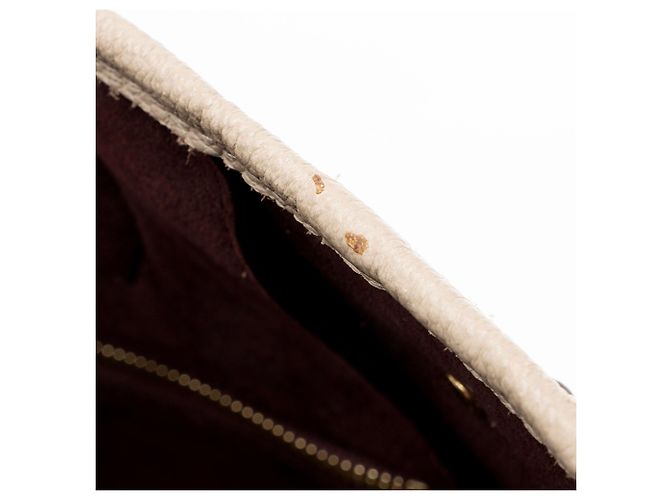 Saco Tote Louis Vuitton Giant Monogram Empreinte Neverfull MM Marrom Bege - vista 10