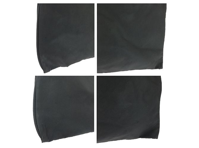 Tote Sacola Prada Tessuto com logo triangular Preto - vista 5