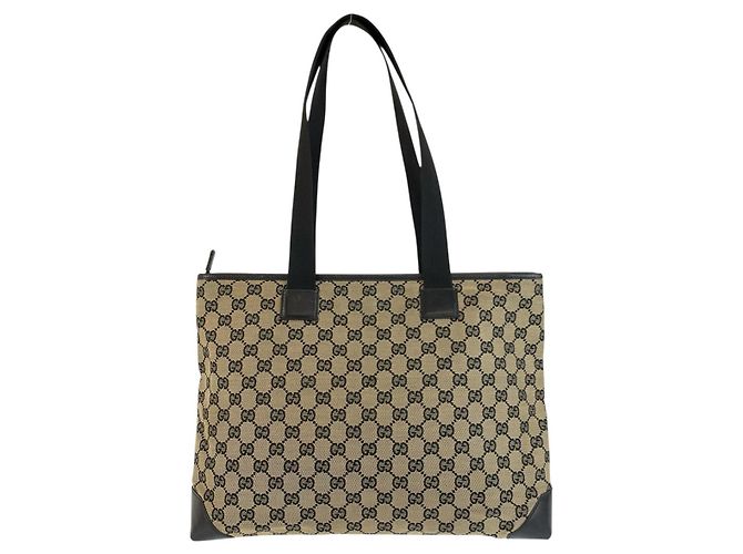 Bolso Tote Gucci GG Canvas Negro - vista 2