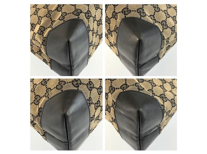 Bolso Tote Gucci GG Canvas Negro - vista 4