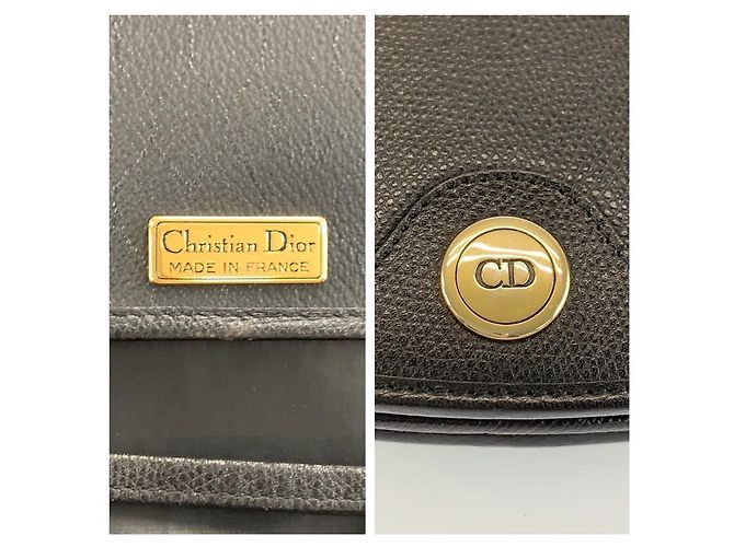 Autre Marque Borsa a tracolla Dior in pelle Nero - vista 3