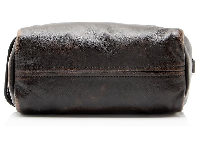 Prada Schultertasche aus distressed Nappa-Leder Braun - Ansicht 4