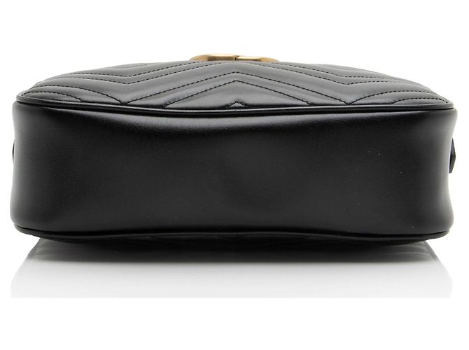 Borsa piccola GG Marmont in pelle matelassé Gucci Nero - vista 4