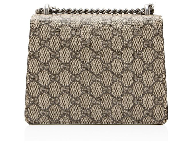 Borsa a tracolla piccola Gucci GG Supreme Dionysus Marrone Beige - vista 3