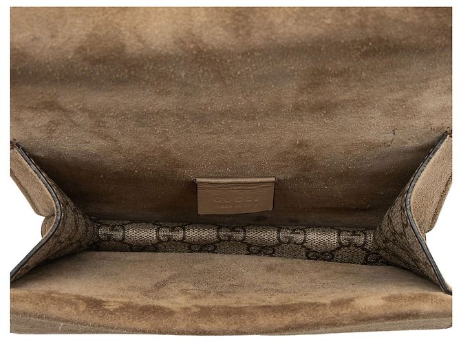 Borsa a tracolla piccola Gucci GG Supreme Dionysus Marrone Beige - vista 7
