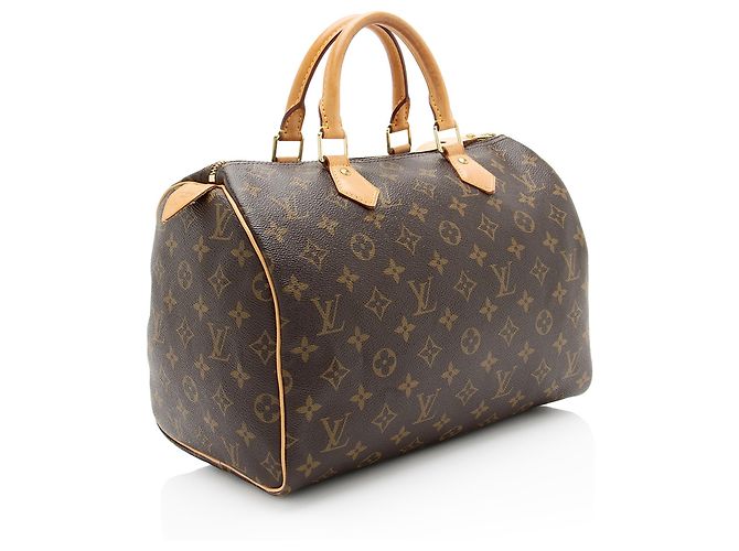 Bolso Louis Vuitton Monogram Canvas Speedy 30 Castaño - vista 2