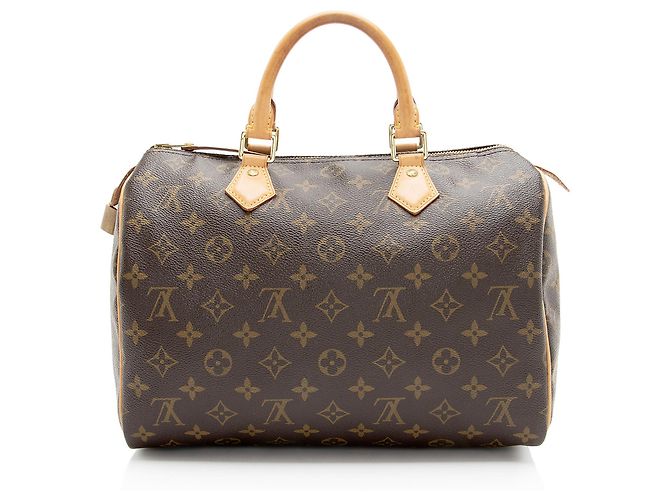 Bolso Louis Vuitton Monogram Canvas Speedy 30 Castaño - vista 3