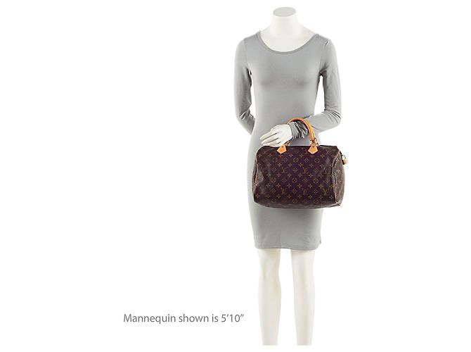 Bolso Louis Vuitton Monogram Canvas Speedy 30 Castaño - vista 5