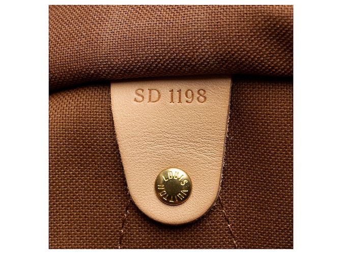 Bolso Louis Vuitton Monogram Canvas Speedy 30 Castaño - vista 6