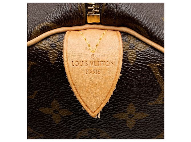 Bolso Louis Vuitton Monogram Canvas Speedy 30 Castaño - vista 8