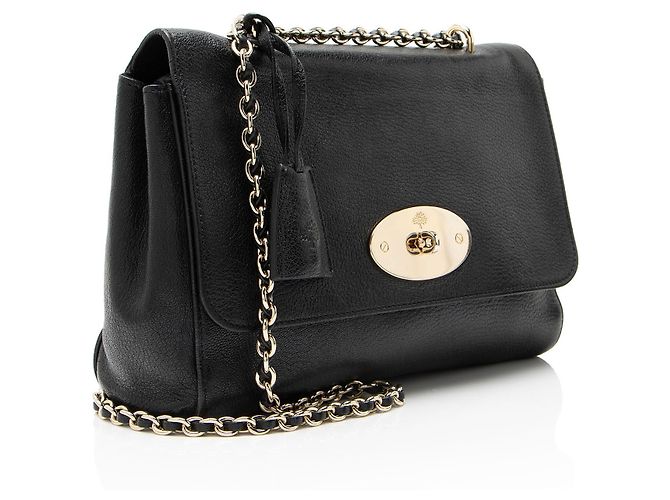 Mulberry Glossy Goat Lily Medium Schultertasche Schwarz - Ansicht 2