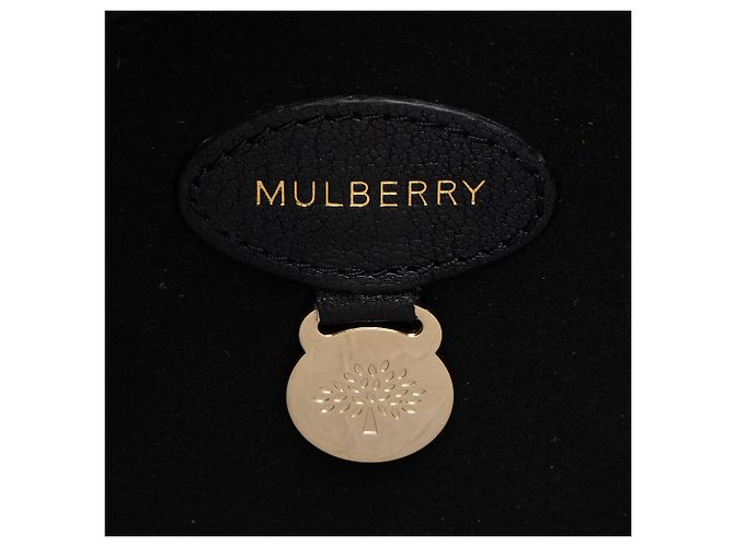 Mulberry Glossy Goat Lily Medium Schultertasche Schwarz - Ansicht 8