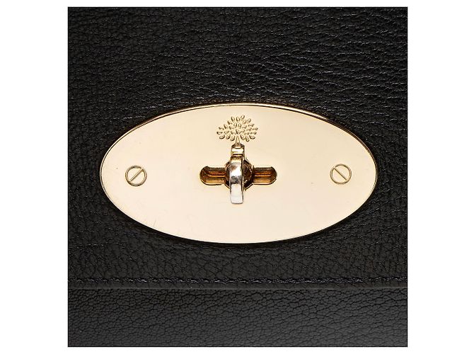 Mulberry Glossy Goat Lily Medium Schultertasche Schwarz - Ansicht 9