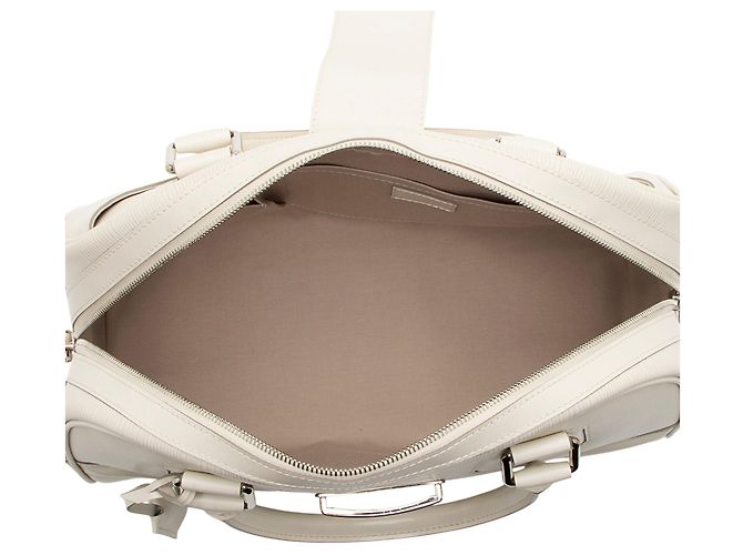 Bolsa Bowling Montaigne GM em couro Epi Louis Vuitton Branco - vista 7