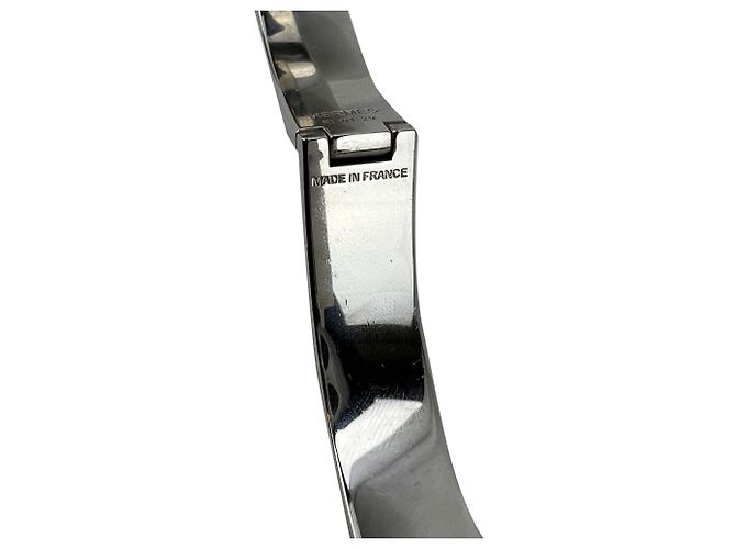 Hermès Hermes Clic H Armband Narrow Schwarz Silber-Finish - Ansicht 5