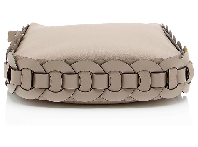 Chloé Chloe Darryl Medium Hobo em couro de bezerro granulado Cinza - vista 4