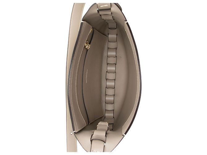 Chloé Chloe Darryl Medium Hobo em couro de bezerro granulado Cinza - vista 7