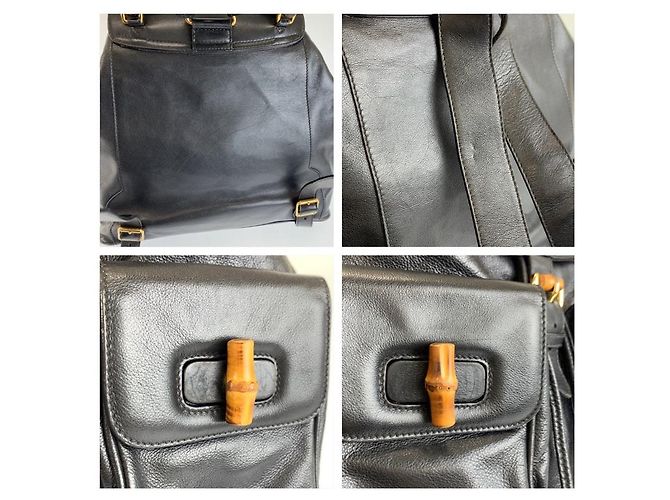 Gucci Bamboo Backpack Black - view 5