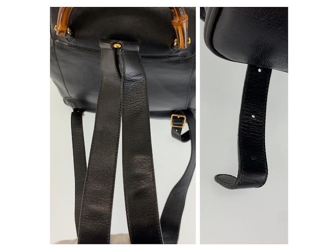 Gucci Bamboo Backpack Black - view 6