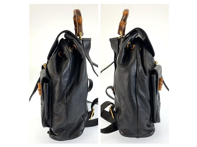 Gucci Bamboo Backpack Black - view 8
