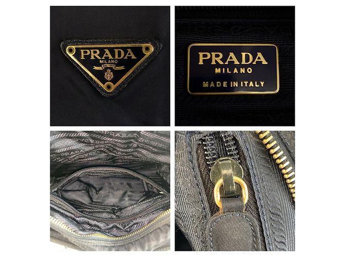 Bolso Tote Prada Tessuto con logotipo triangular Azul - vista 5
