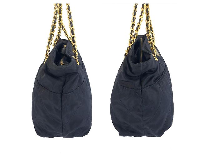 Bolso Tote Prada Tessuto con logotipo triangular Azul - vista 7