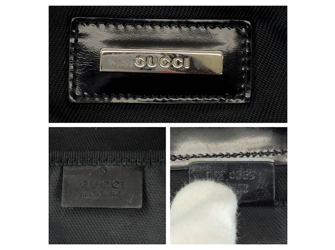 Borsa Gucci Boston in nylon nero - vista 4