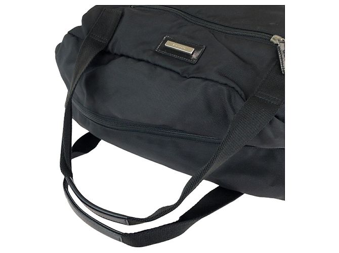 Borsa Gucci Boston in nylon nero - vista 6