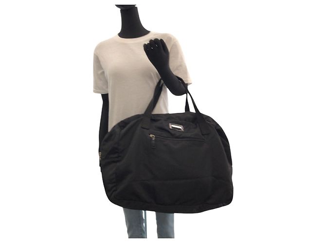 Borsa Gucci Boston in nylon nero - vista 7