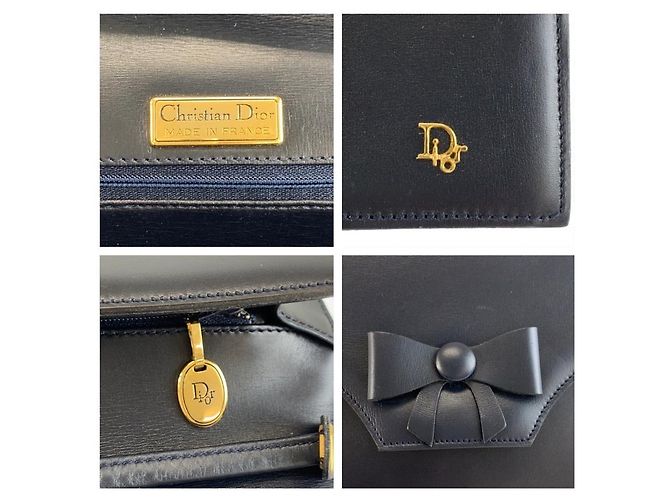 Dior Ribbon Schultertasche Blau - Ansicht 3