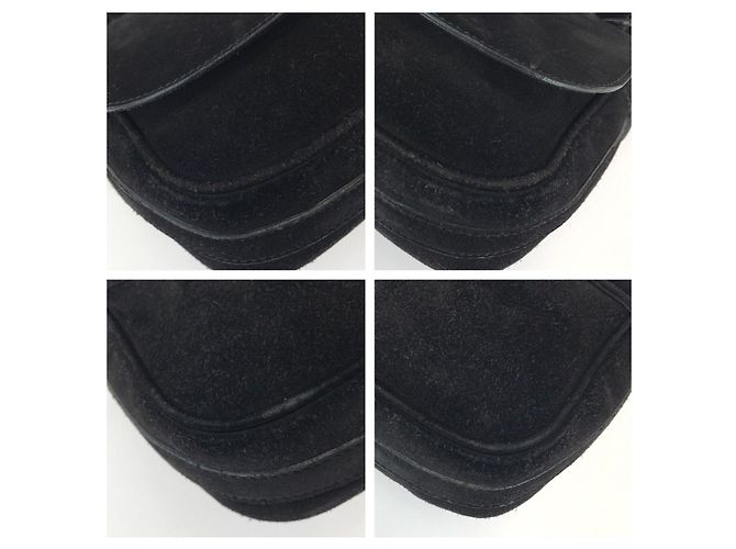 16 Céline Bolsa de Ombro em Camurça Celine Star Ball Preto - vista 3