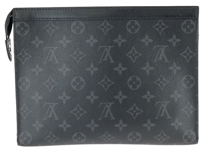 Louis Vuitton Pochette Voyage MM Monogram Eclipse Negro - vista 2