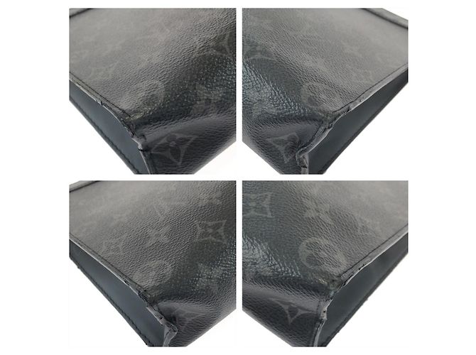 Louis Vuitton Pochette Voyage MM Monogram Eclipse Negro - vista 3