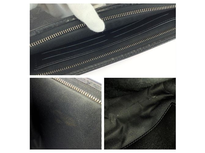 Louis Vuitton Pochette Voyage MM Monogram Eclipse Negro - vista 7