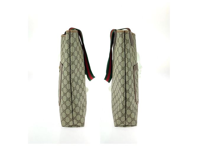 Gucci GG Supreme Tote Bag Braun Beige - Ansicht 8