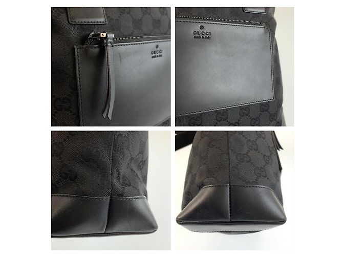 Bolso Tote Gucci GG Canvas Negro - vista 6
