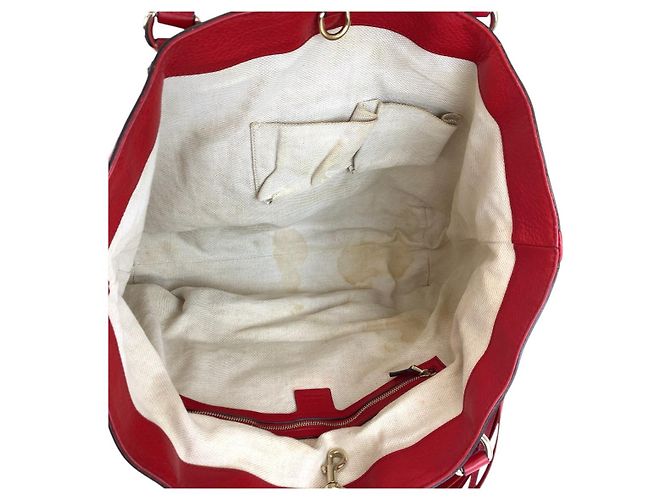 Bolsa tote Gucci Soho vermelha Vermelho - vista 10