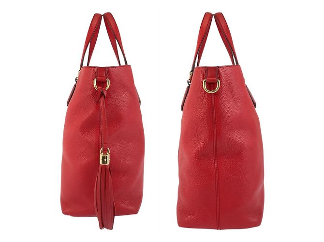 Bolsa tote Gucci Soho vermelha Vermelho - vista 7