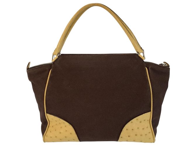 Borsa Tote Prada Triangle Logo Multicolore - vista 2