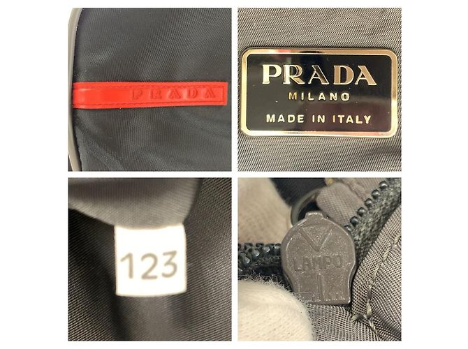 Sac Boston Prada Sports Noir - vue 7