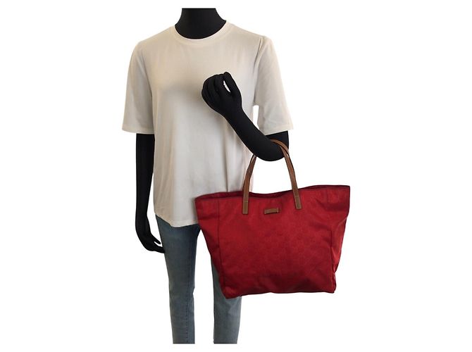 Borsa Tote Gucci GG Nylon 282439 Multicolore - vista 7