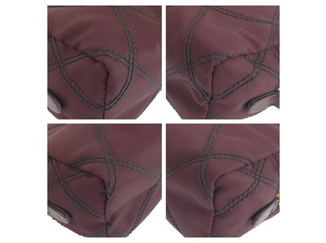 Beauty case Prada Tessuto Marrone - vista 3