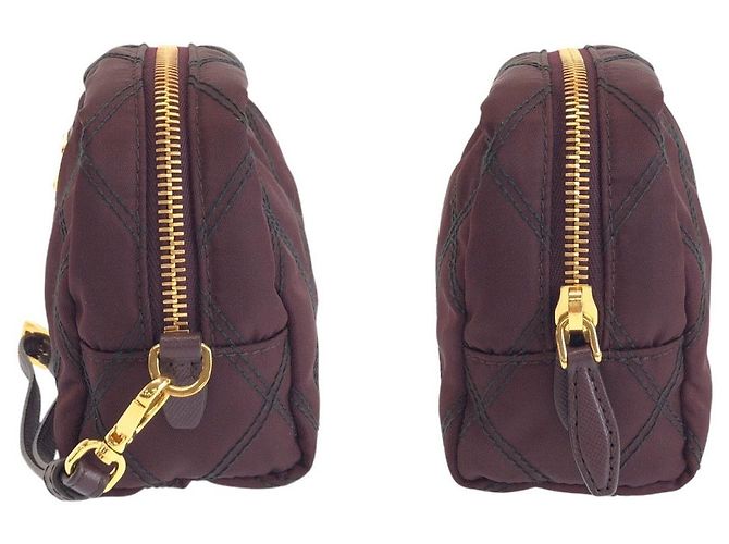 Beauty case Prada Tessuto Marrone - vista 5