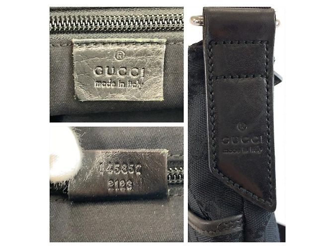 Bolsa de Ombro Gucci GG Canvas Preto - vista 3